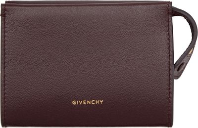 Givenchy Givenchy Burgundy Day Zipped Card Holder