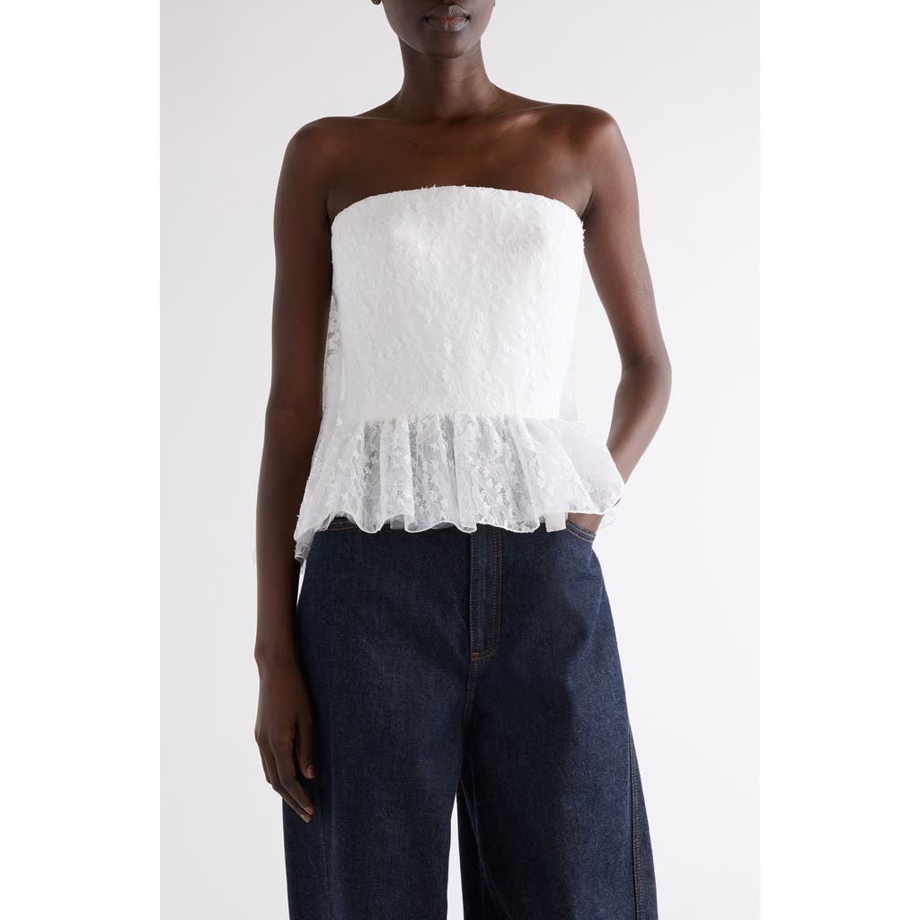 Givenchy Givenchy Cape Back Lace Bustier Top