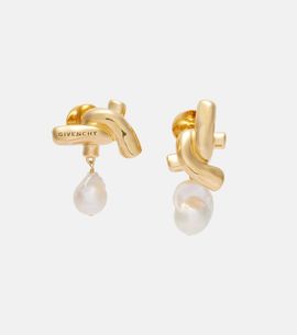 Givenchy Givenchy Chain Link pearl-embellished earrings