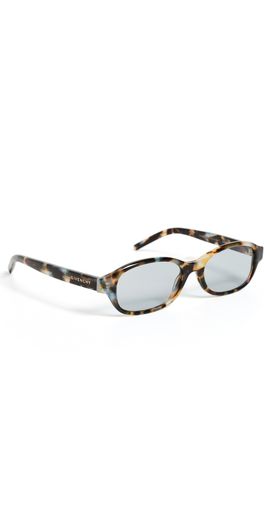 Givenchy Givenchy City Oval Sunglasses Havana/Other/Blue One