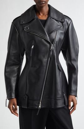 Givenchy Givenchy Cocoon Crop Leather Biker Jacket