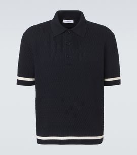 Givenchy Givenchy Crochet cotton polo shirt