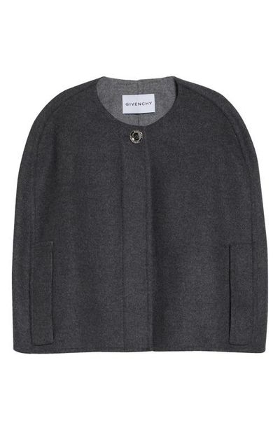 Givenchy Givenchy Crop Wool & Cashmere Cape