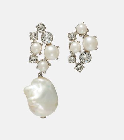 Givenchy Givenchy Crystal and faux pearl-embellished earrings