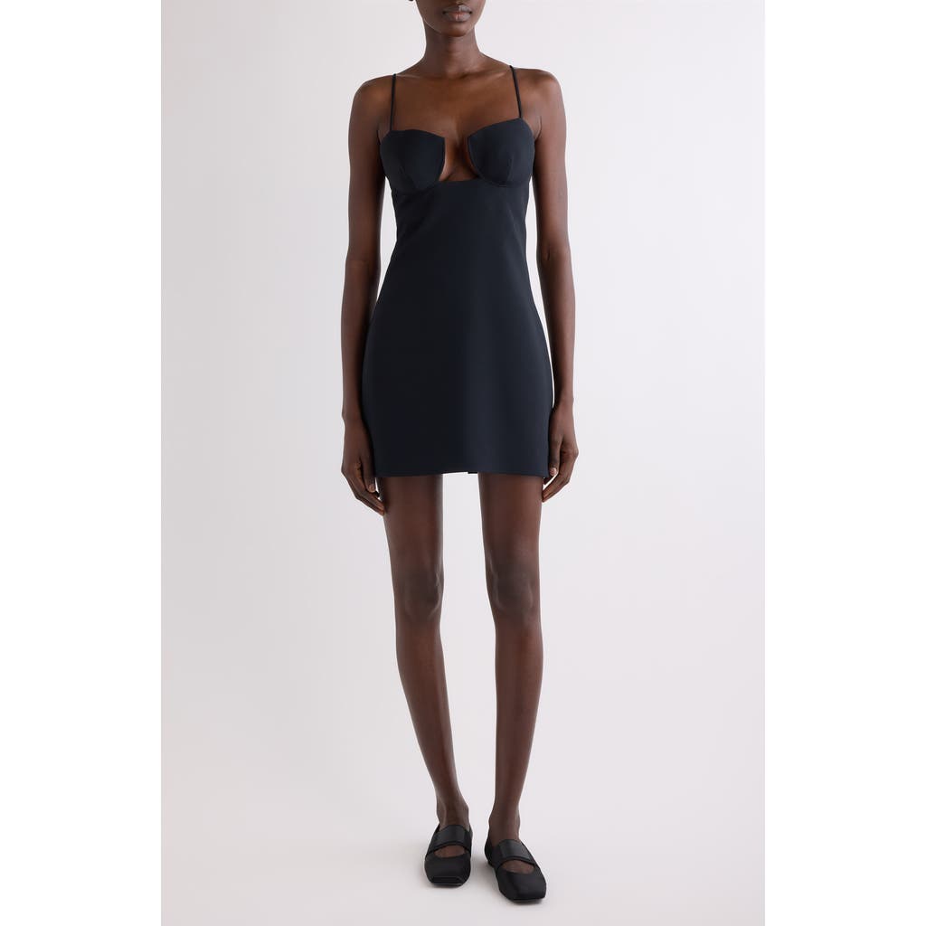 Givenchy Givenchy Cutaway Satin Minidress