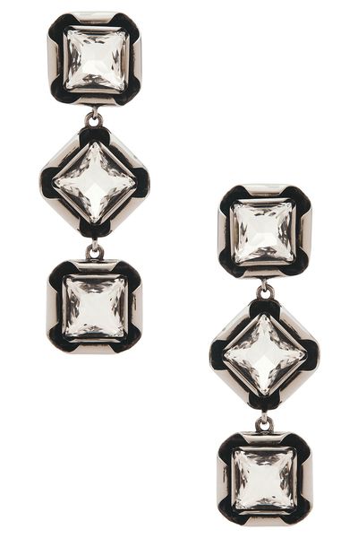 Givenchy Givenchy Deconstructed Crystal Pendants Earrings