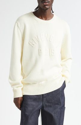 Givenchy Givenchy Embroidered Logo Crewneck Sweater