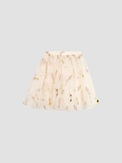 Givenchy Givenchy Girl's Little Girl's Floral-Embroidered Tulle Midi-Skirt