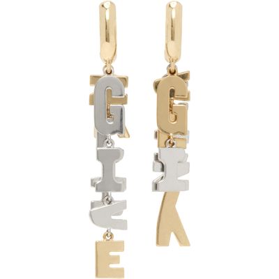 Givenchy Givenchy 'Givenchy Letters' Asymmetric Earrings