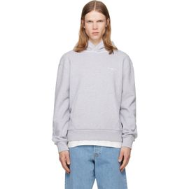 Givenchy Givenchy Gray Couture Seam Contrasted Stitch Hoodie