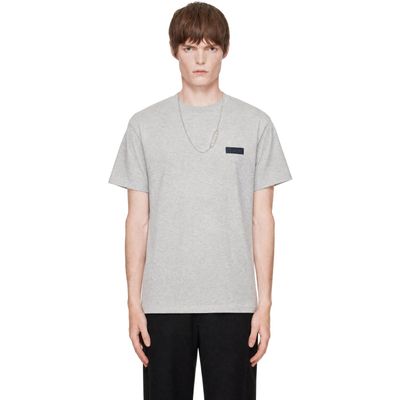 Givenchy Givenchy Gray Regular Fit Logo T-shirt