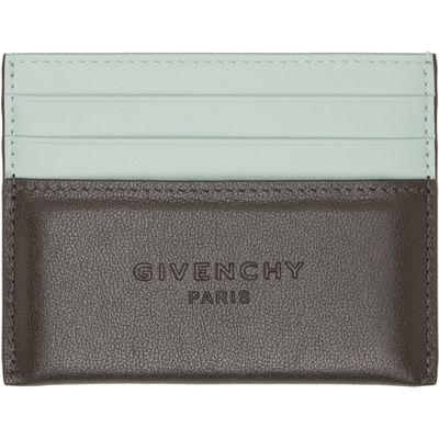 Givenchy Givenchy Green & Brown Padded Cardholder