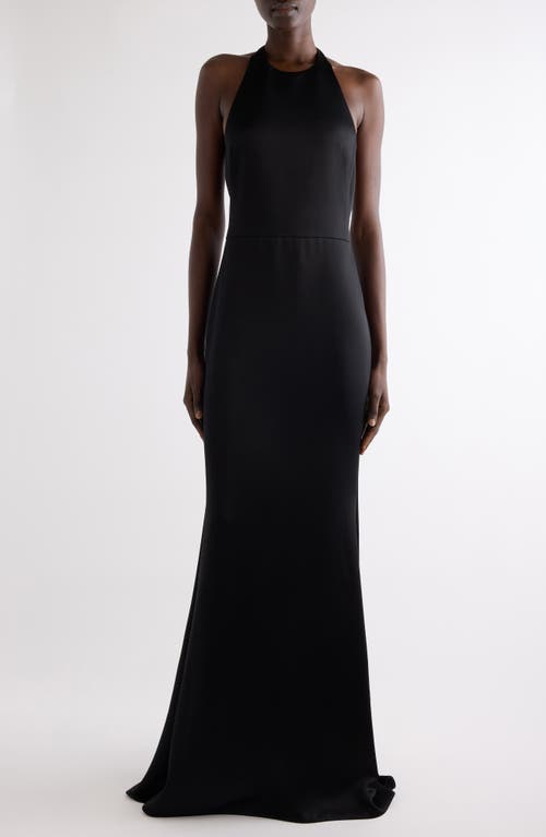 Givenchy Givenchy Halter Neck Crepe Back Satin Gown