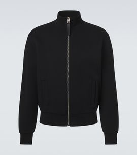 Givenchy Givenchy Herringbone cotton-blend zip-up sweater