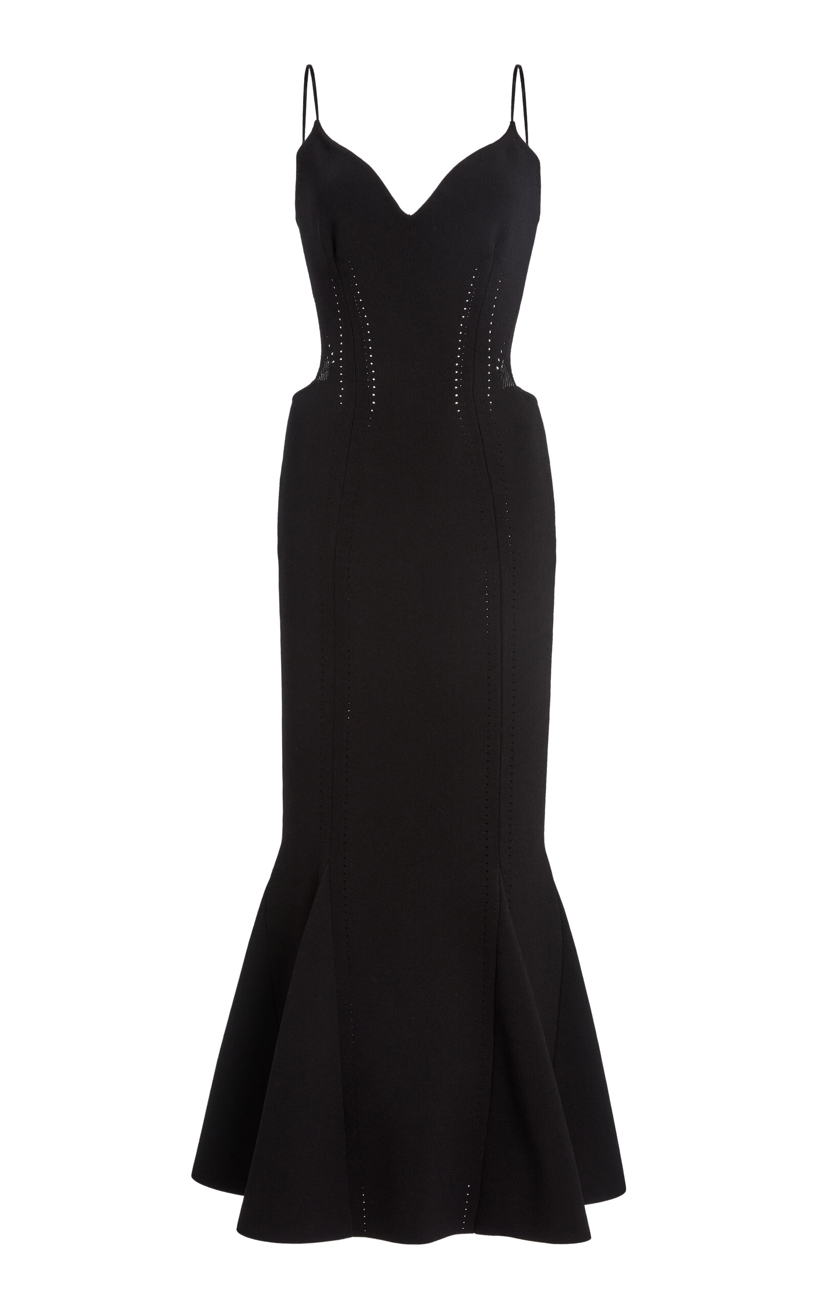 Givenchy Givenchy Knitted Ruffled Midi Dress