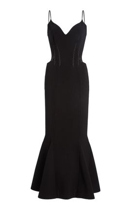Givenchy Givenchy Knitted Ruffled Midi Dress