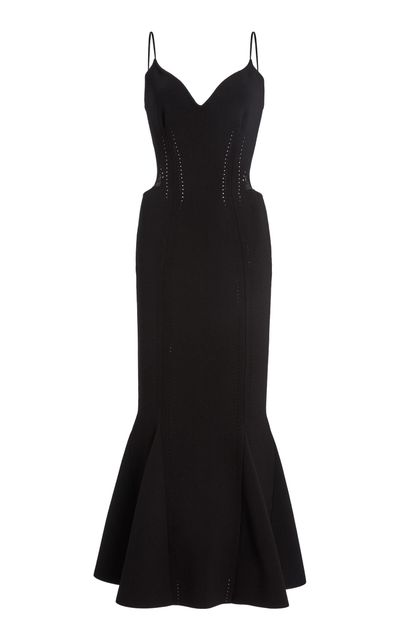Givenchy Givenchy Knitted Ruffled Midi Dress