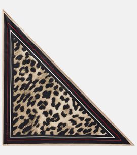 Givenchy Givenchy Leopard-print silk scarf