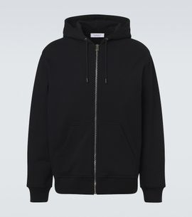 Givenchy Givenchy Logo cotton fleece zip-up hoodie