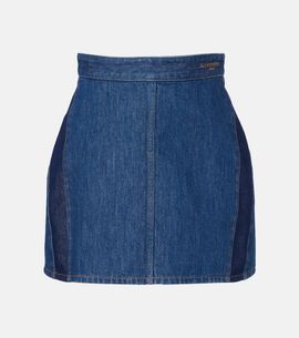 Givenchy Givenchy Logo denim miniskirt
