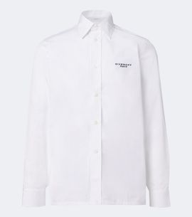 Givenchy Givenchy Logo embroidered cotton poplin shirt