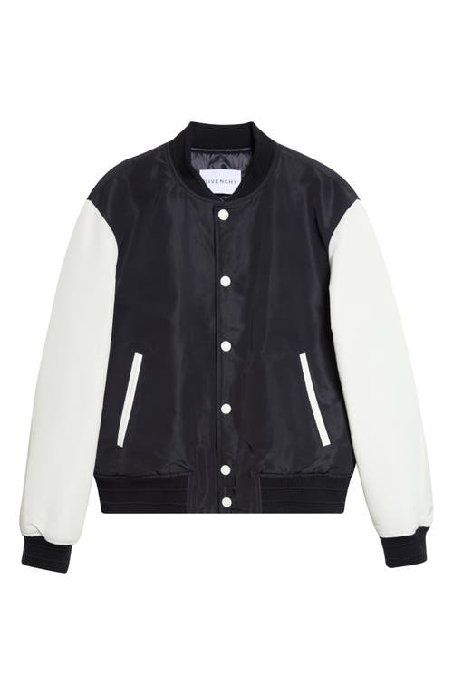 Givenchy Givenchy Logo Satin Varsity Jacket