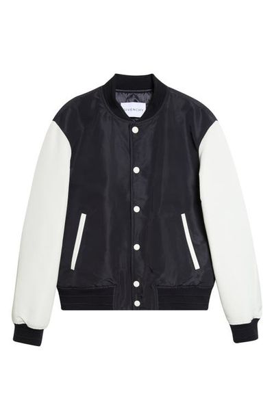 Givenchy Givenchy Logo Satin Varsity Jacket