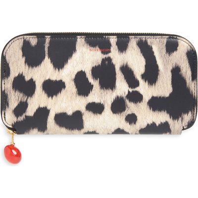 Givenchy Givenchy Lucky Charms Printed Leather Zip Wallet