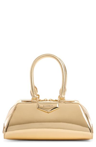 Givenchy Givenchy Mini Antigona Metallic Leather East/West Satchel