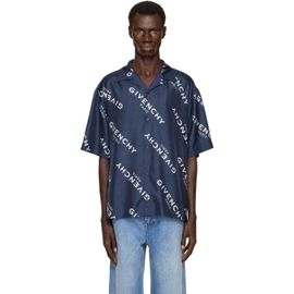 Givenchy Givenchy Navy Bowling Shirt