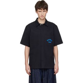 Givenchy Givenchy Navy 'GIVENCHY Paris' Cotton Twill Shirt