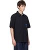Givenchy Givenchy Navy 'GIVENCHY Paris' Cotton Twill Shirt - 2