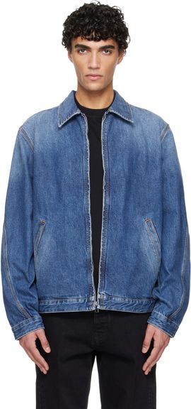 Givenchy Givenchy Navy Zipped Denim Jacket