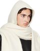 Givenchy Givenchy Off-White Hooded Alpaca Scarf - 2