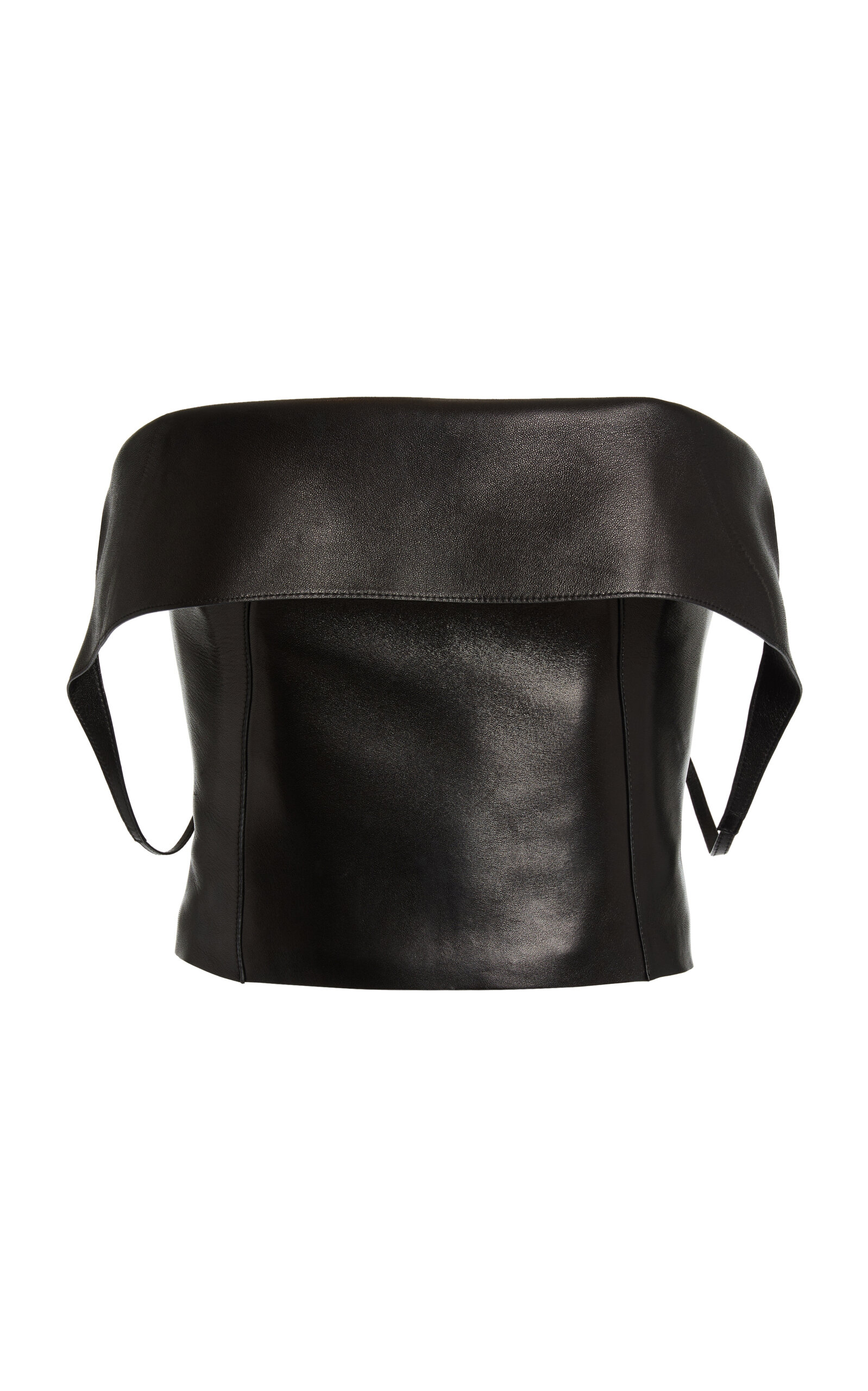 Givenchy Givenchy OffTheShoulder Leather Corset Top