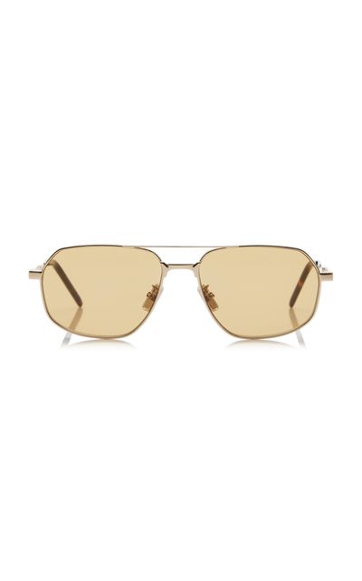 Givenchy Givenchy One AviatorFrame Metal Sunglasses
