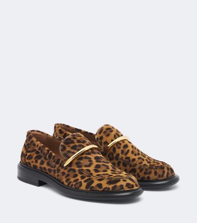 Givenchy Givenchy Pinch leopard-print calf hair loafers