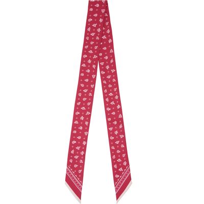 Givenchy Givenchy Pink Bandana Bandeau Silk Scarf