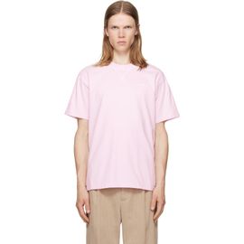 Givenchy Givenchy Pink Contour Seam Contrasted Stitch T-shirt