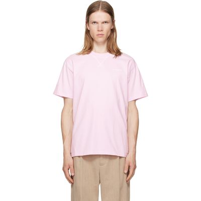 Givenchy Givenchy Pink Contour Seam Contrasted Stitch T-shirt