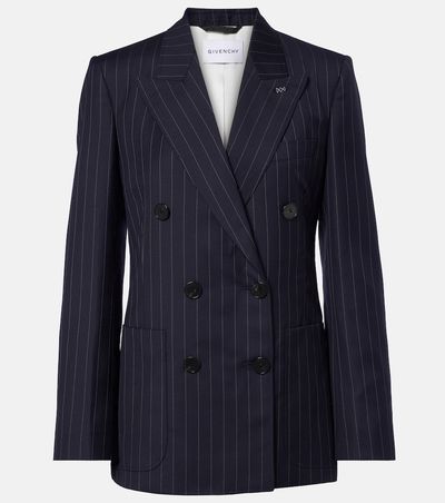 Givenchy Givenchy Pinstripe double-breasted wool blazer
