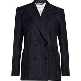 Givenchy Givenchy Pinstripe Double Breasted Wool Jacket