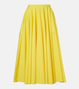 Givenchy Givenchy Pleated cotton midi skirt