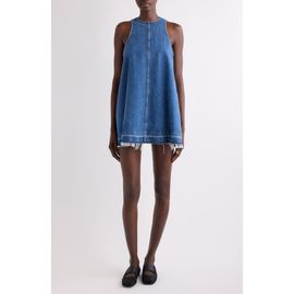 Givenchy Givenchy Raw Hem Trapeze Denim Minidress