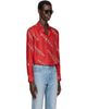 Givenchy Givenchy Red Classic Fit Shirt - 2