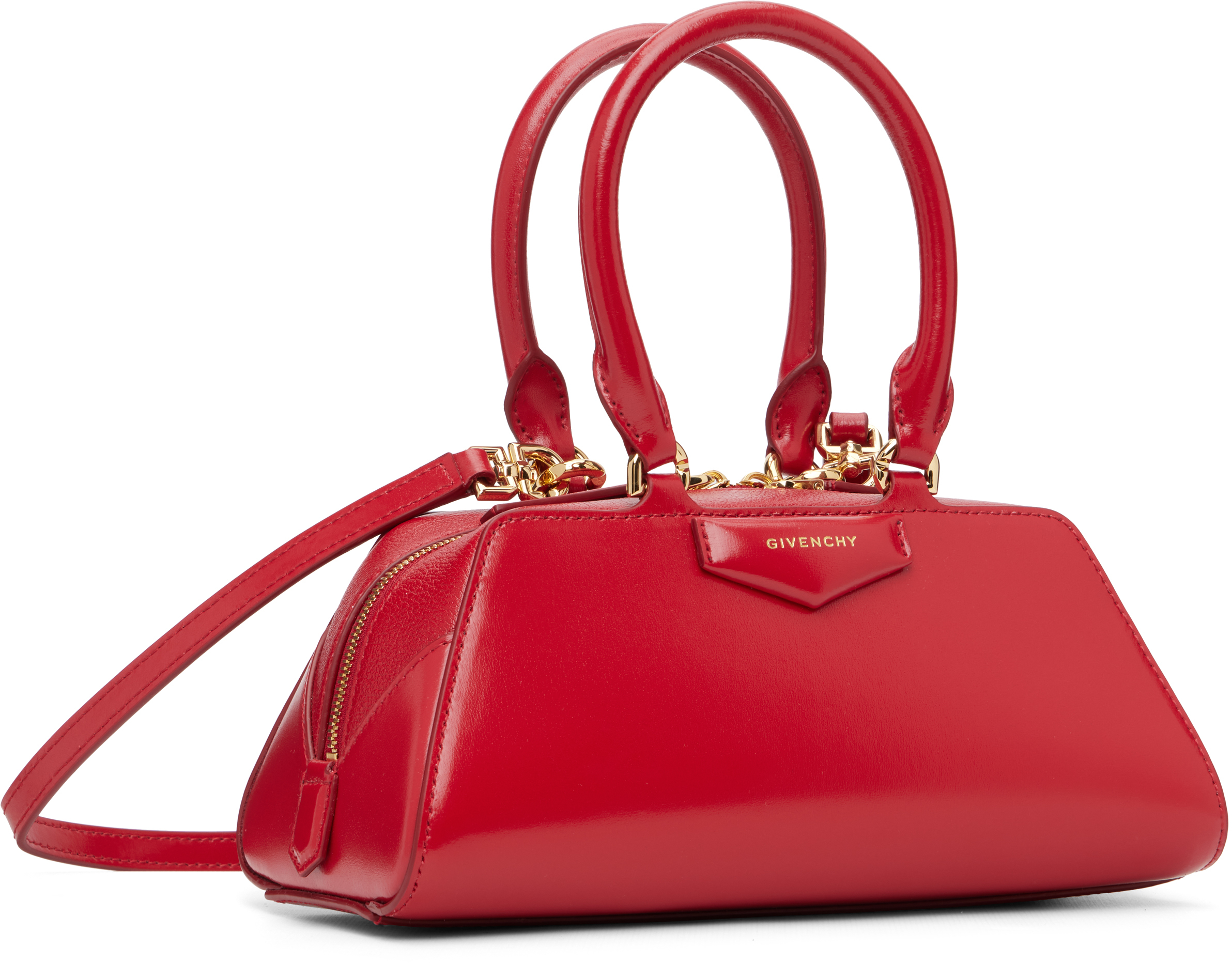 Givenchy - Red Mini Antigona East-West Bag