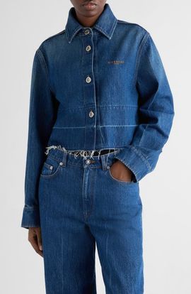 Givenchy Givenchy Release Hem Raw Edge Denim Shirt