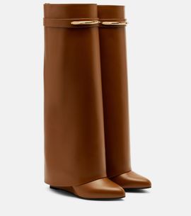 Givenchy Givenchy Shark leather knee-high boots