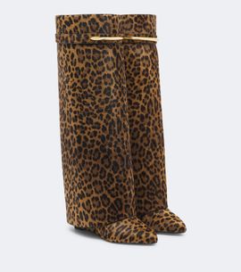 Givenchy Givenchy Shark Pinch calf hair knee-high boots