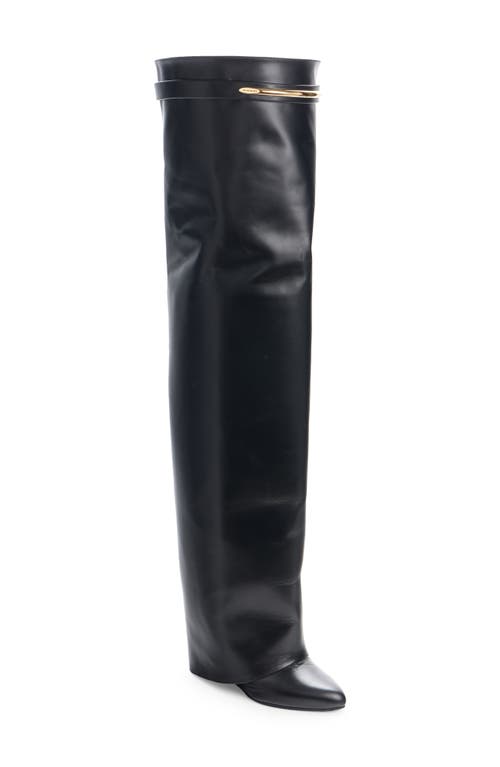 Givenchy Givenchy Shark Pinch Leather Over the Knee Boot